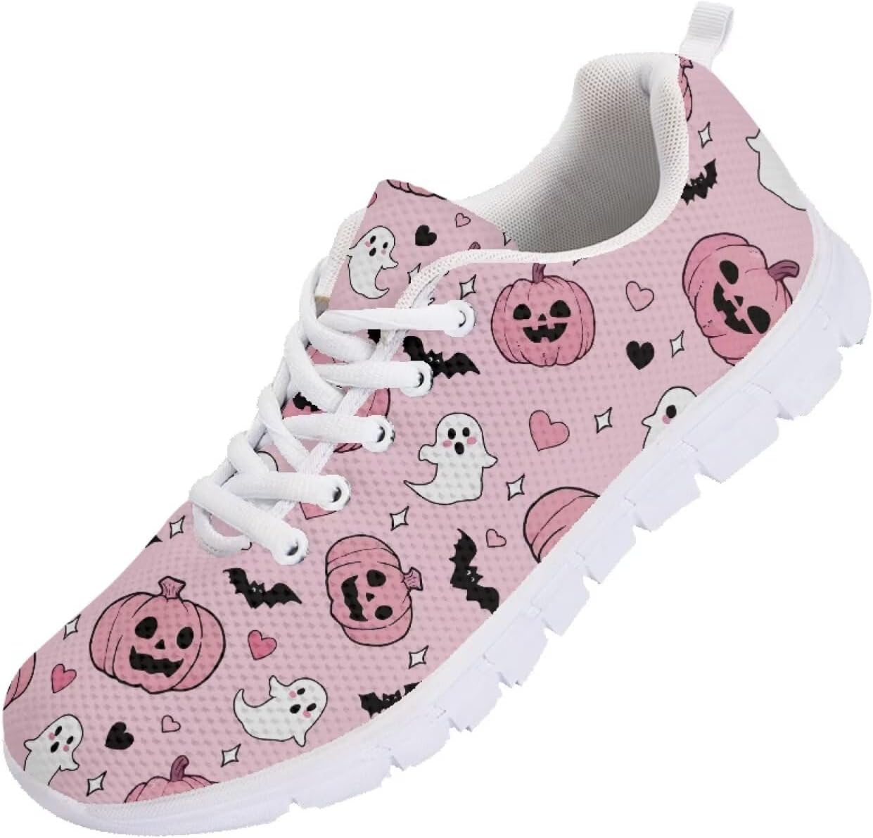 Кроссовки Forchrinse на Хэллоуин для женщин и мужчин, дышащие, с шнуровкой, для прогулок, повседневные сетчатые, противоскользящие теннисные туфли, Halloween Ghost Pumpkin Print
Кроссовки Forchrinse на Хэллоуин для женщин и мужчин, дышащие, с шнуровкой, для прогулок, повседневные сетчатые, противоскользящие теннисные туфли, Halloween Ghost Pumpkin Print