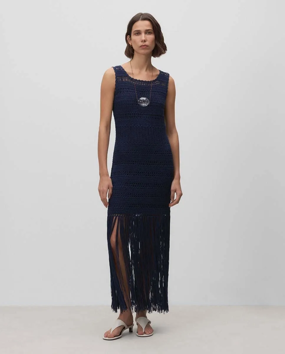 Вязаное платье с бахромой Simorra, темно-синий
Вязаное платье с бахромой Simorra, темно-синий