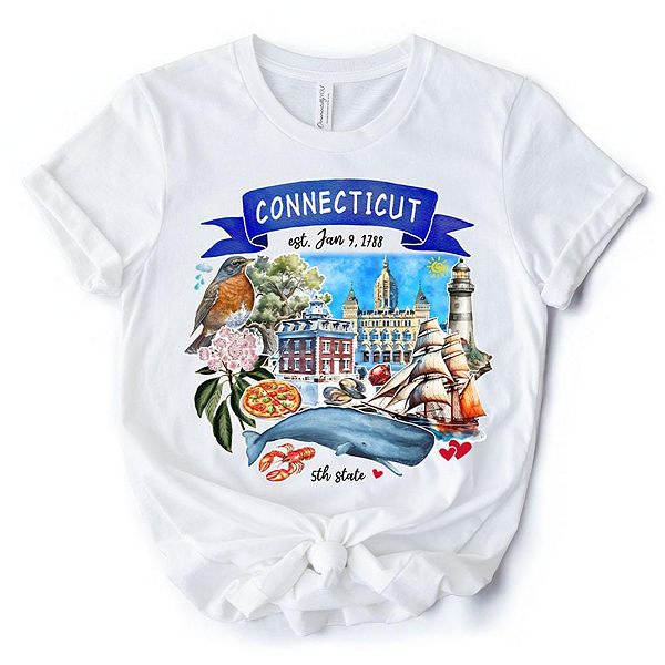 Футболка с тематикой и достопримечательностями штата коннектикут Ornamentallyyou
Футболка с тематикой и достопримечательностями штата коннектикут Ornamentallyyou