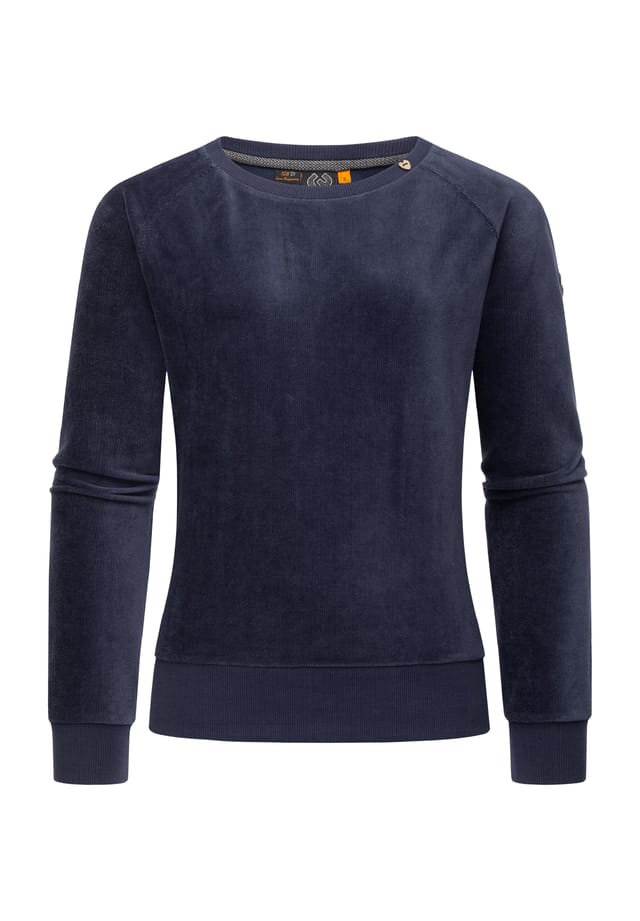 Бархатная толстовка с капюшоном Johanka Ragwear, синий 
Бархатная толстовка с капюшоном Johanka Ragwear, синий