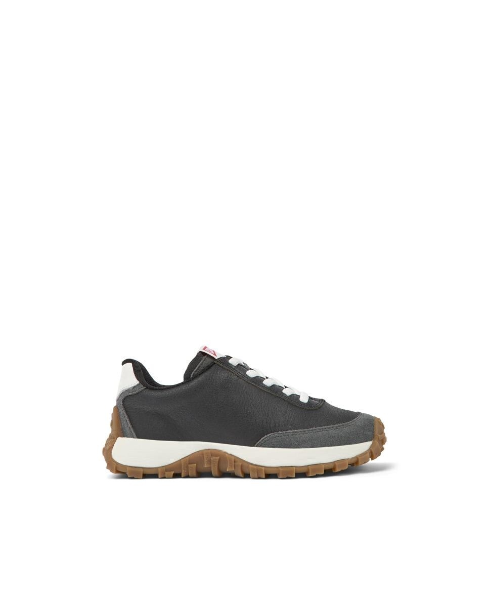 Детская спортивная обувь черного цвета с зубчатой подошвой и шнуровкой Camper, черный
Детская спортивная обувь черного цвета с зубчатой подошвой и шнуровкой Camper, черный