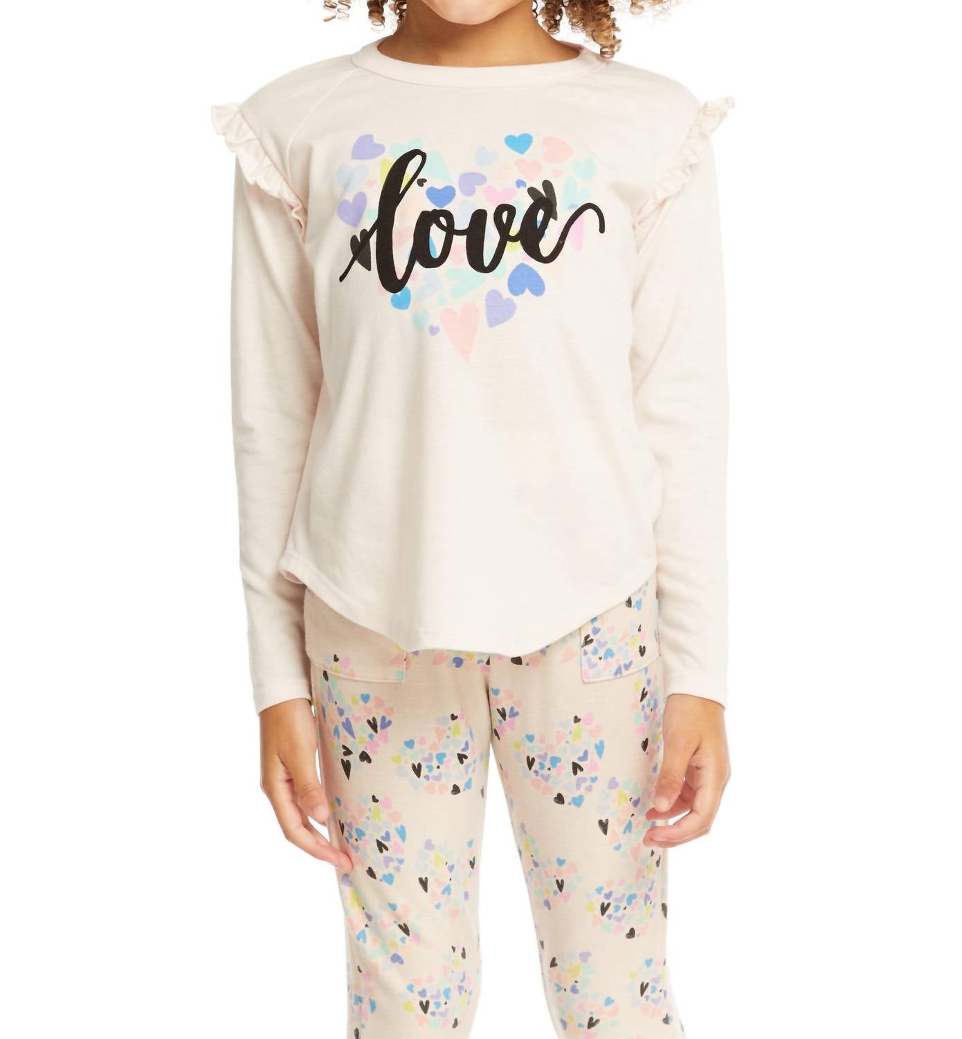 Футболка с длинными рукавами для девочек Ruffled Love в цвете Marshmallow Pink Chaser
Футболка с длинными рукавами для девочек Ruffled Love в цвете Marshmallow Pink Chaser