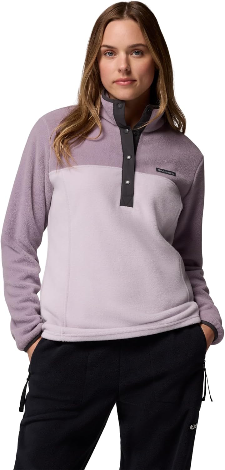 Columbia женская куртка Benton Springs 1/2 Snap Pullover, Lavender Pearl/Shale Purple/Shark
Columbia женская куртка Benton Springs 1/2 Snap Pullover, Lavender Pearl/Shale Purple/Shark