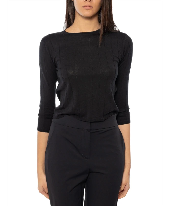 Синий ребристый свитер с отделкой стразами. Max Mara, синий
Синий ребристый свитер с отделкой стразами. Max Mara, синий