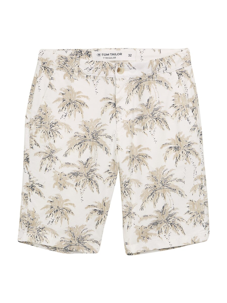 Обычные брюки-чинос TOM TAILOR, белый 
Обычные брюки-чинос TOM TAILOR, белый