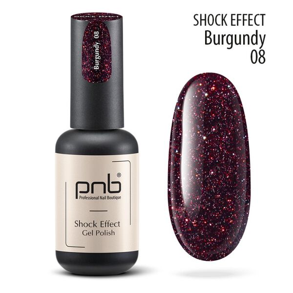 Гибридный светоотражающий лак 08 бордовый, красный, 8 мл Pnb Shock effect, цвет 08 burgundy
Гибридный светоотражающий лак 08 бордовый, красный, 8 мл Pnb Shock effect, цвет 08 burgundy