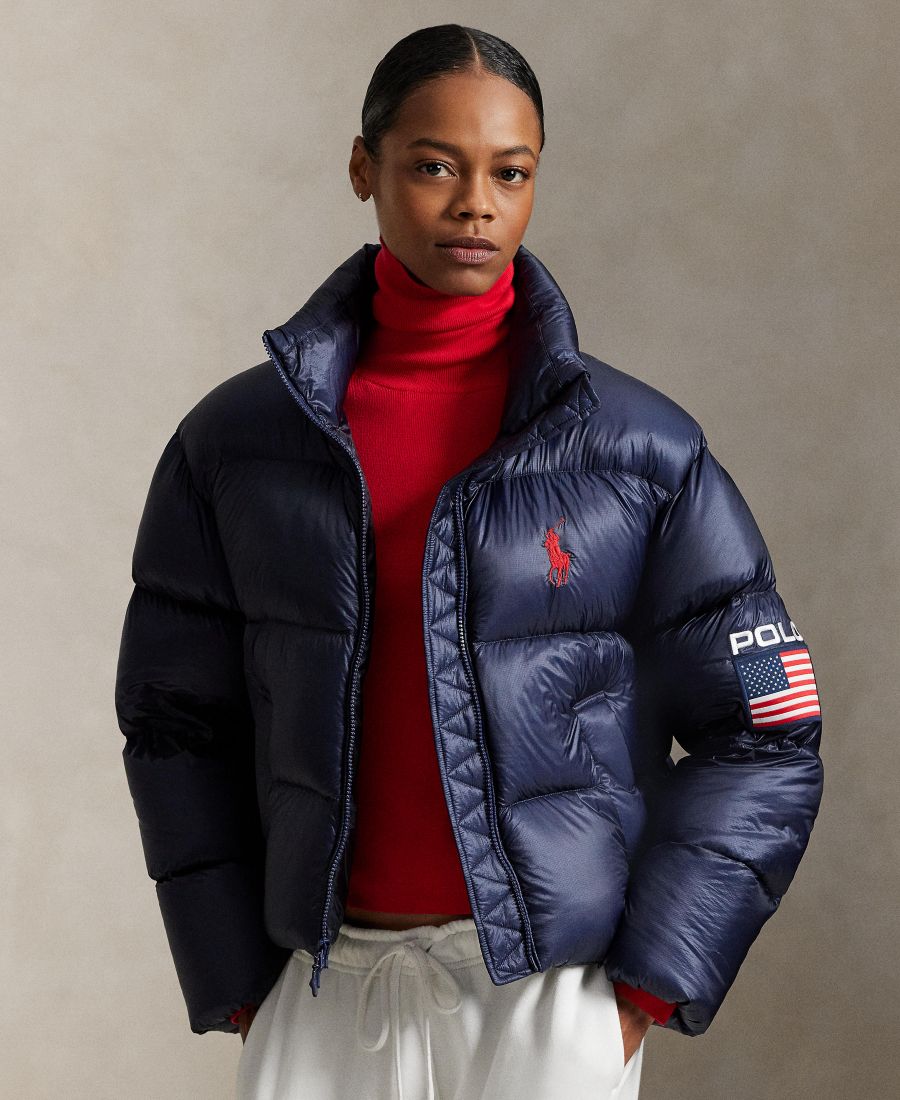 Женская пуховая куртка средней плотности с изображением флага Polo Ralph Lauren, Refined Navy
Женская пуховая куртка средней плотности с изображением флага Polo Ralph Lauren, Refined Navy