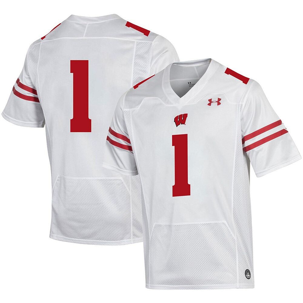 Мужская футбольная майка Under Armour #1 White Wisconsin Badgers Premier, цвет Wis White
Мужская футбольная майка Under Armour #1 White Wisconsin Badgers Premier, цвет Wis White