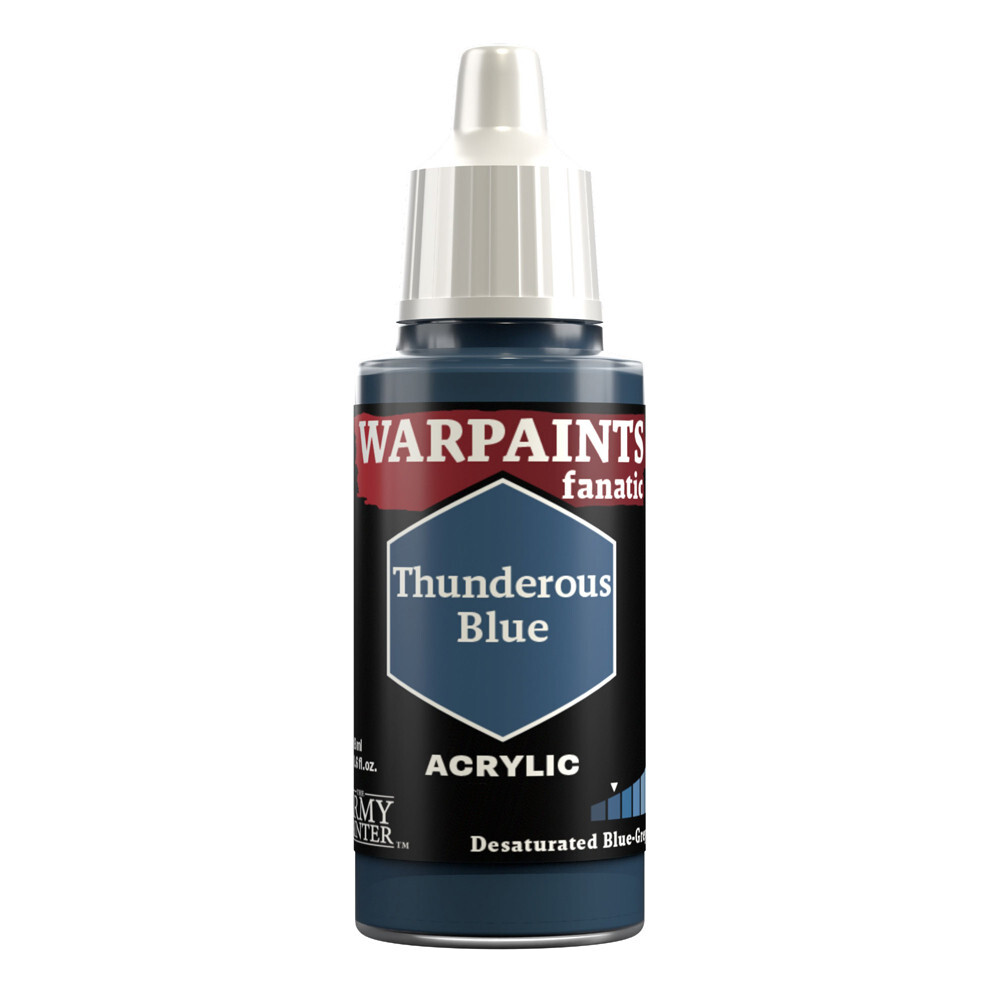 Аксессуары Army Painter Warpaints Fanatic: Thunderous Blue (18ml) 
Аксессуары Army Painter Warpaints Fanatic: Thunderous Blue (18ml)