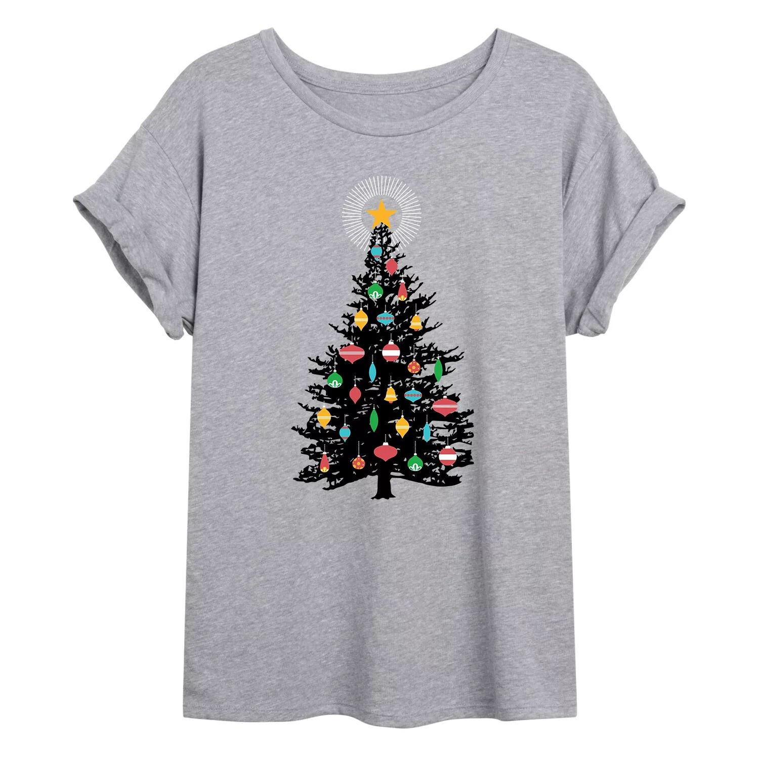 Детская футболка с струящимся рисунком «Рождественская елка» Licensed Character 
Детская футболка с струящимся рисунком «Рождественская елка» Licensed Character