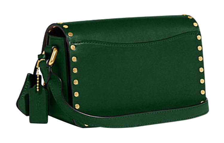 Сумка через плечо из студийной телячьей кожи небольшого размера женская зеленая COACH
Сумка через плечо из студийной телячьей кожи небольшого размера женская зеленая COACH