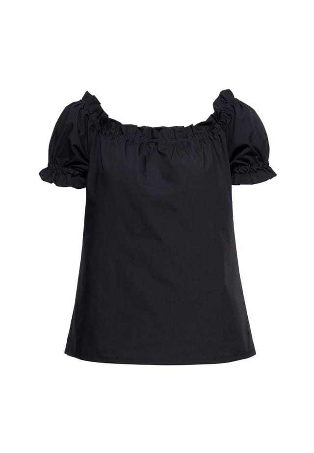 Блузка Кармен с оборками Queen Kerosin, черный
Блузка Кармен с оборками Queen Kerosin, черный