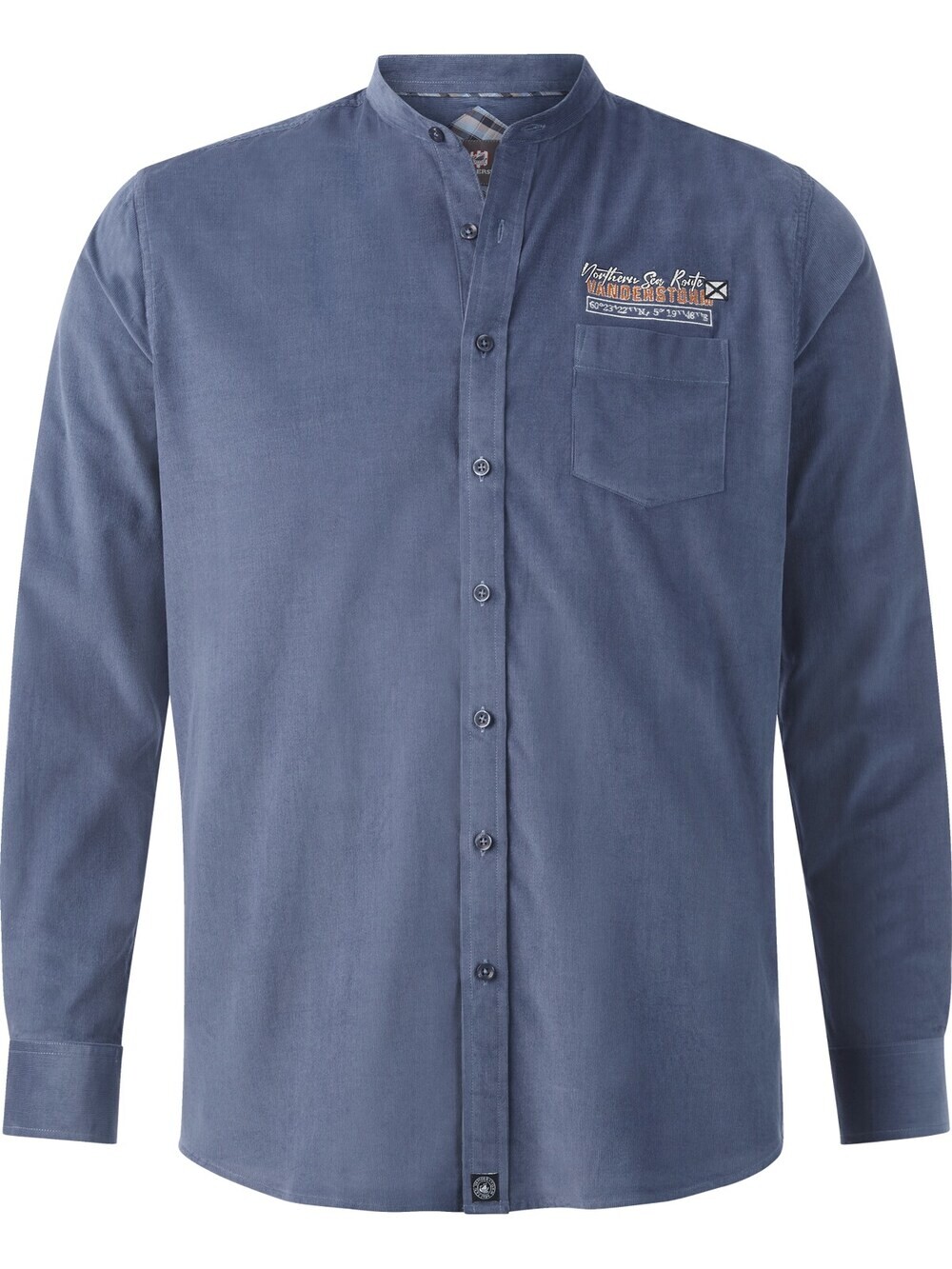 Комфортная рубашка на пуговицах Jan Vanderstorm Storven, синий
Комфортная рубашка на пуговицах Jan Vanderstorm Storven, синий