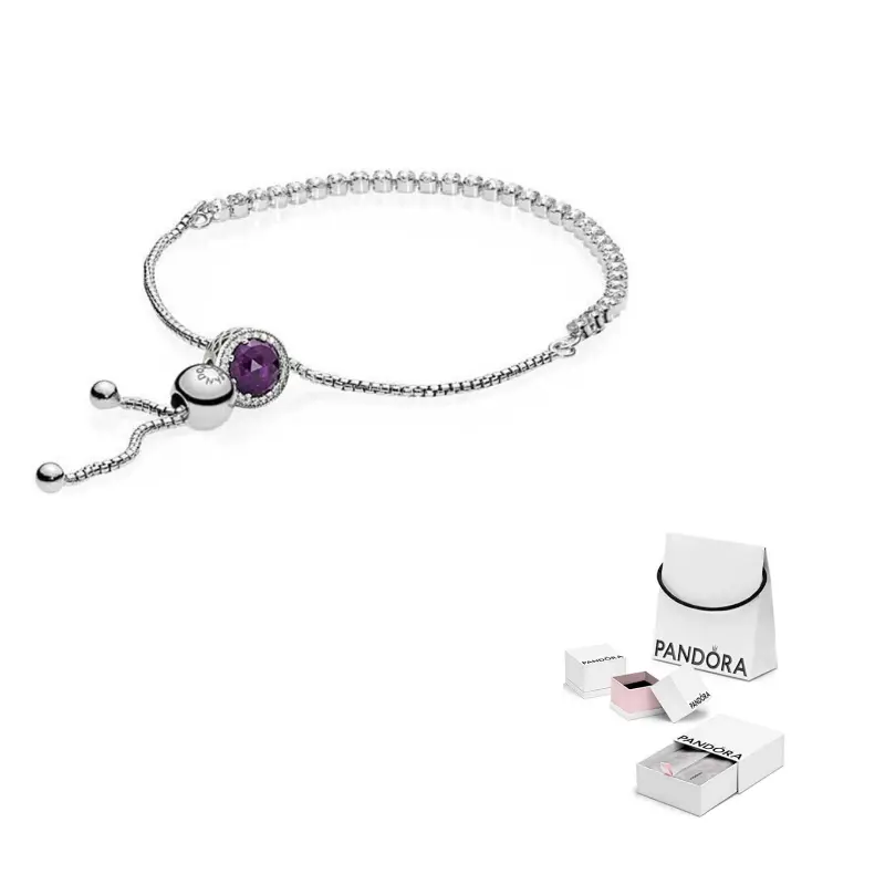 Браслет с подвеской Shining Heart для женщин Pandora, фиолетовый
Браслет с подвеской Shining Heart для женщин Pandora, фиолетовый
