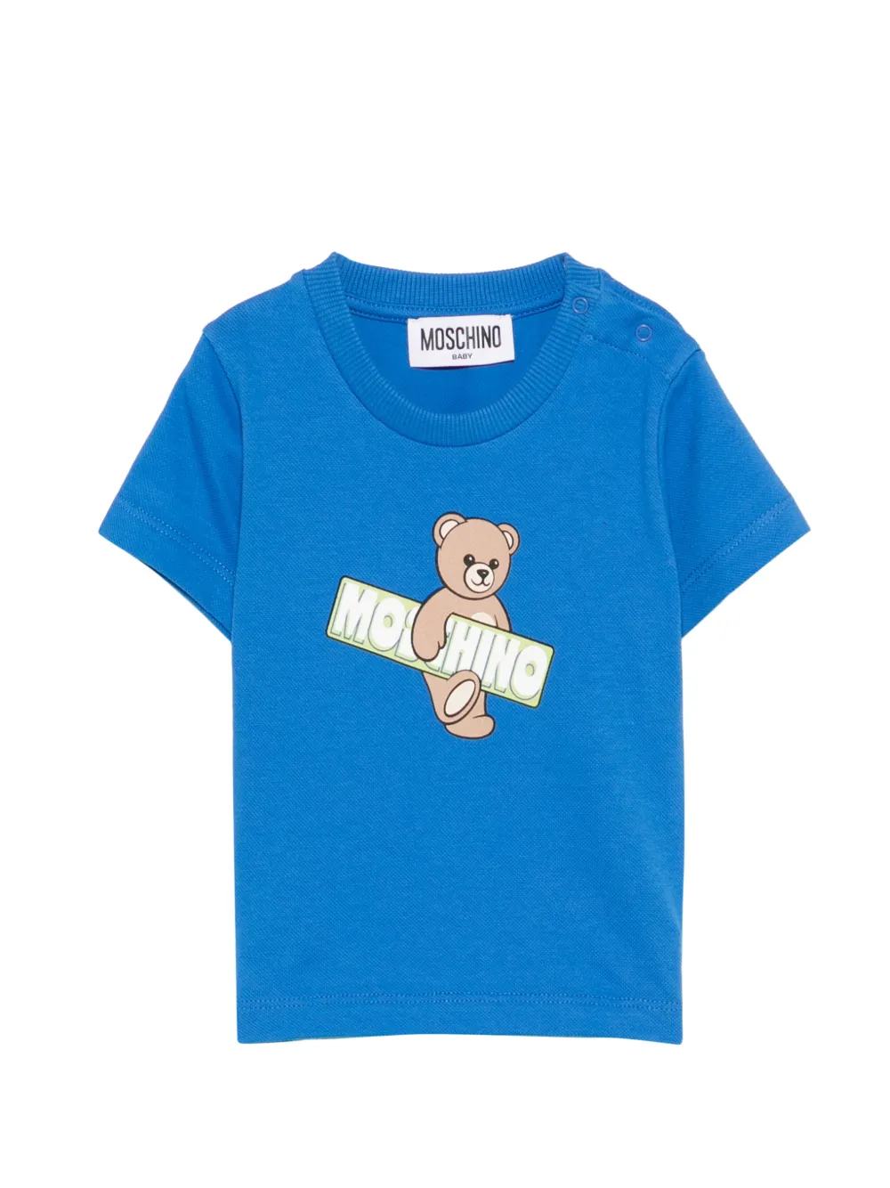 Футболка с изображением мишки Moschino Kids, синий
Футболка с изображением мишки Moschino Kids, синий