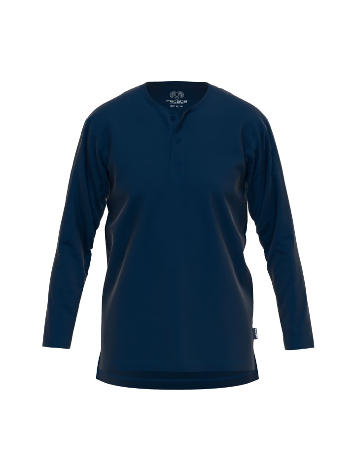 CECEBA Рубашка с длинными рукавами Houston темно-синего однотонного цвета
CECEBA Рубашка с длинными рукавами Houston темно-синего однотонного цвета