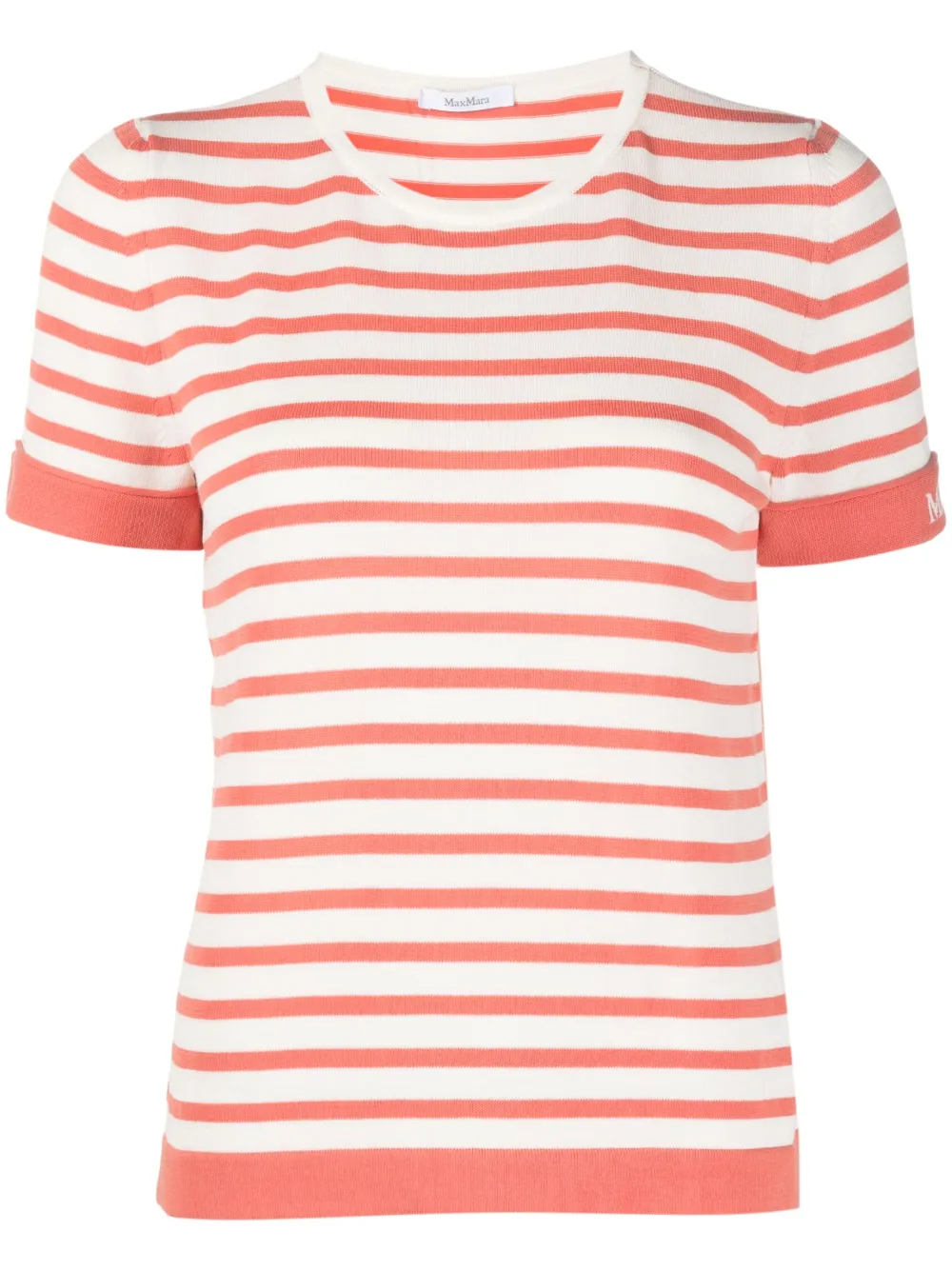 Трикотажный топ в полоску MAX MARA, оранжевый
Трикотажный топ в полоску MAX MARA, оранжевый
