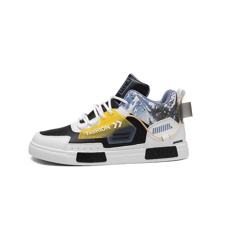 King Jinmai Скользоустойчивые мужские скейтерские кроссовки мид-топ бело-черные, цвет White Black
King Jinmai Скользоустойчивые мужские скейтерские кроссовки мид-топ бело-черные, цвет White Black