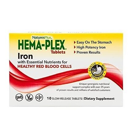 Таблетки пролонгированного действия Nature's Plus Hema-Plex 30 шт.
Таблетки пролонгированного действия Nature's Plus Hema-Plex 30 шт.