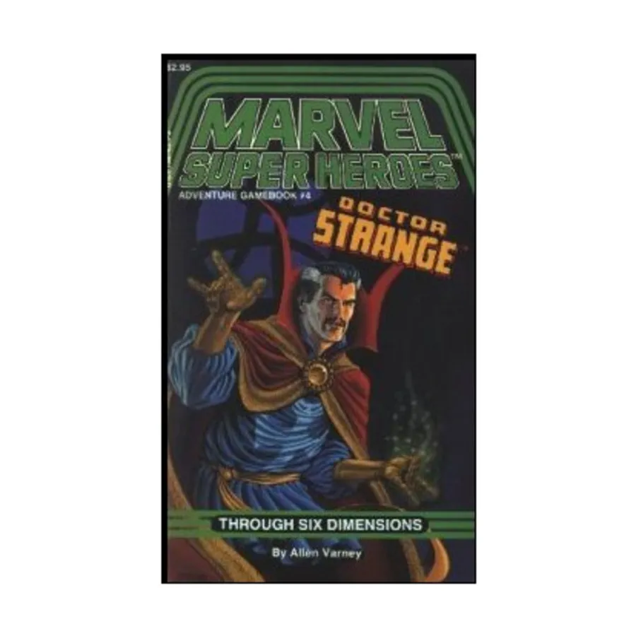 Роман в мягкой обложке Marvel Super Heroes Gamebook #4 - Doctor Strange Through Six Dimensions, Marvel Super Heroes (TSR)
Роман в мягкой обложке Marvel Super Heroes Gamebook #4 - Doctor Strange Through Six Dimensions, Marvel Super Heroes (TSR)
