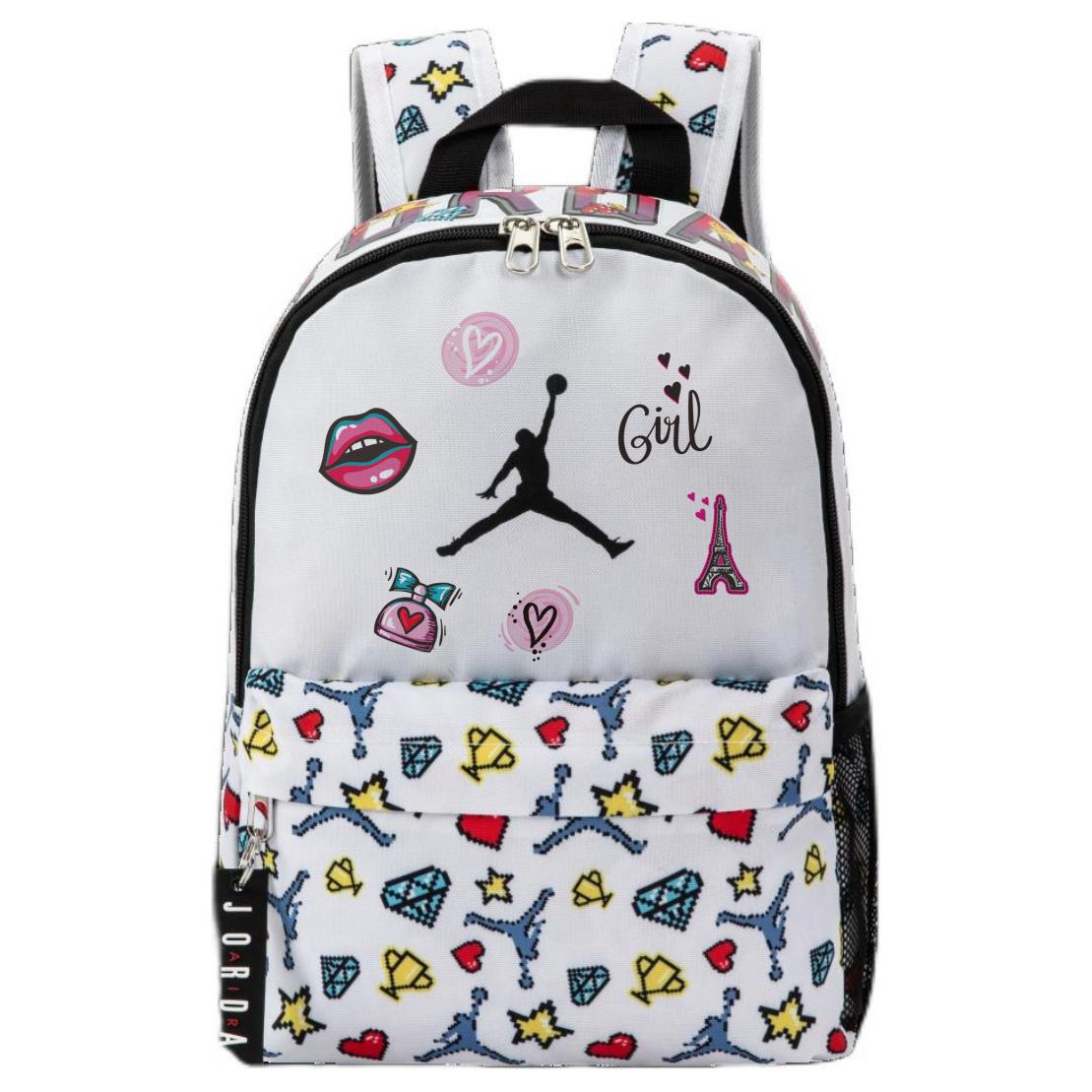 Jordan Полиэстеровый рюкзак обычный унисекс белый, Cartoon Graffiti
Jordan Полиэстеровый рюкзак обычный унисекс белый, Cartoon Graffiti