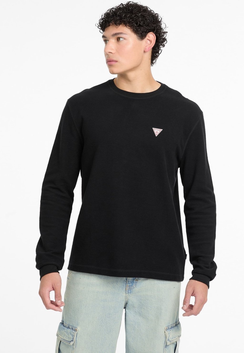 Рубашка с длинными рукавами WAFFELMUSTER MINI-DREIECK Guess Jeans, черный
Рубашка с длинными рукавами WAFFELMUSTER MINI-DREIECK Guess Jeans, черный