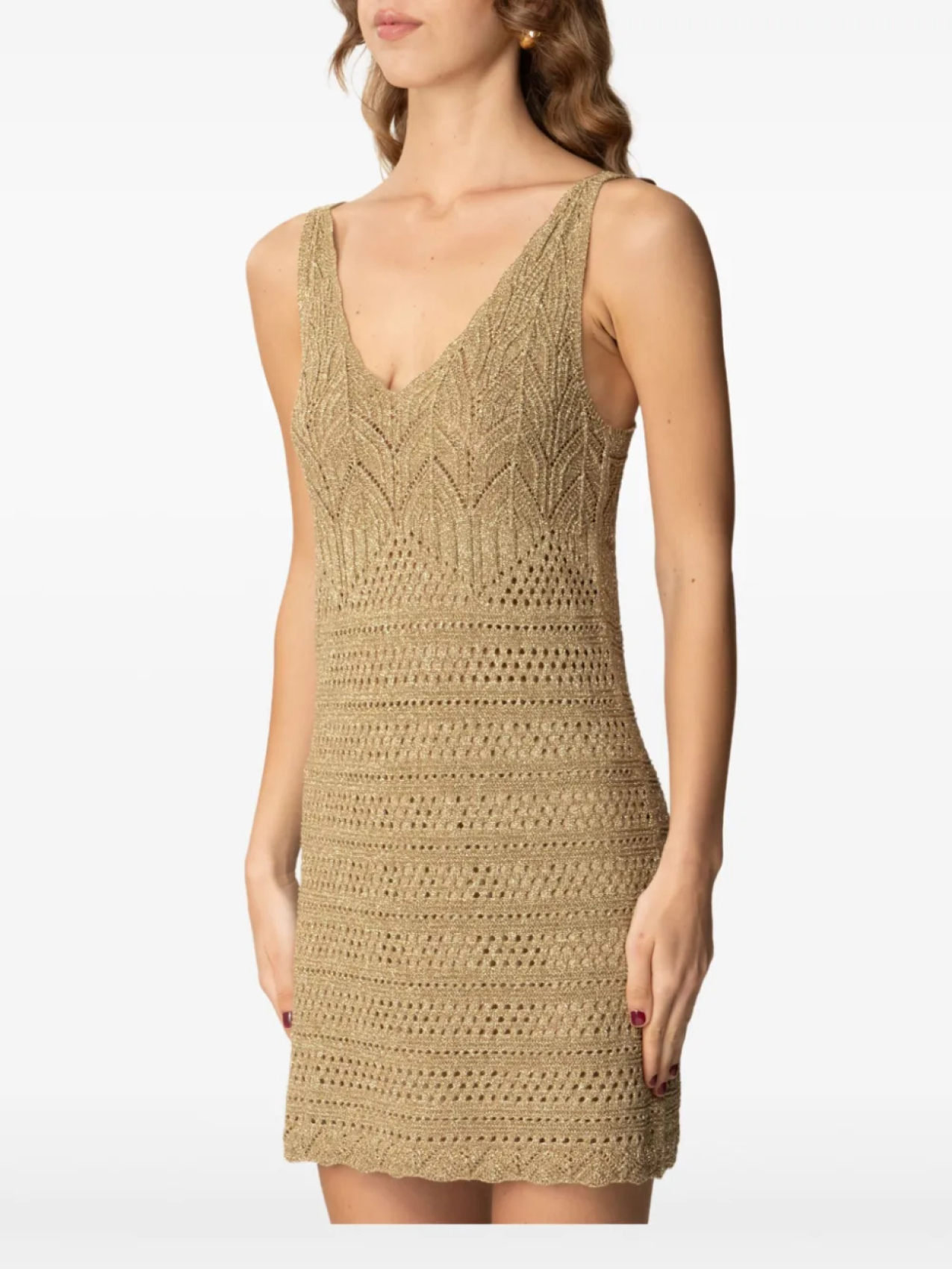 Мини-платье крючком TWINSET, золотой
Мини-платье крючком TWINSET, золотой