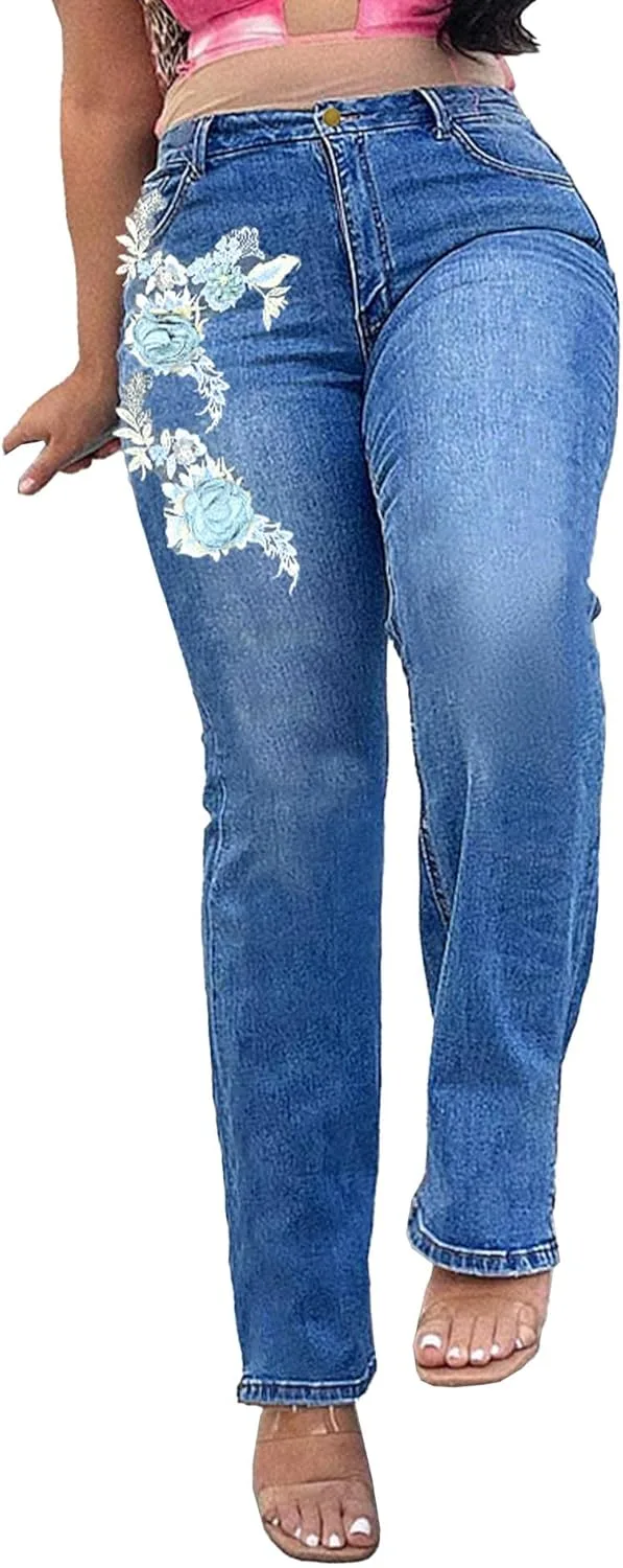 SOMTHRON женские джинсы с высокой посадкой, цветочный принт, расклешенные
SOMTHRON женские джинсы с высокой посадкой, цветочный принт, расклешенные