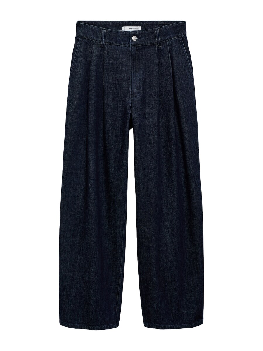 Джинсы с широкими штанинами и складками MANGO Melissa, морской синий 
Джинсы с широкими штанинами и складками MANGO Melissa, морской синий