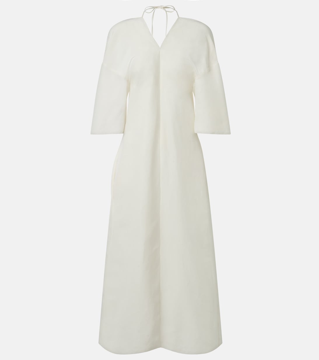 Шелковое платье макси Mia с открытой спиной The Row, белый
Шелковое платье макси Mia с открытой спиной The Row, белый