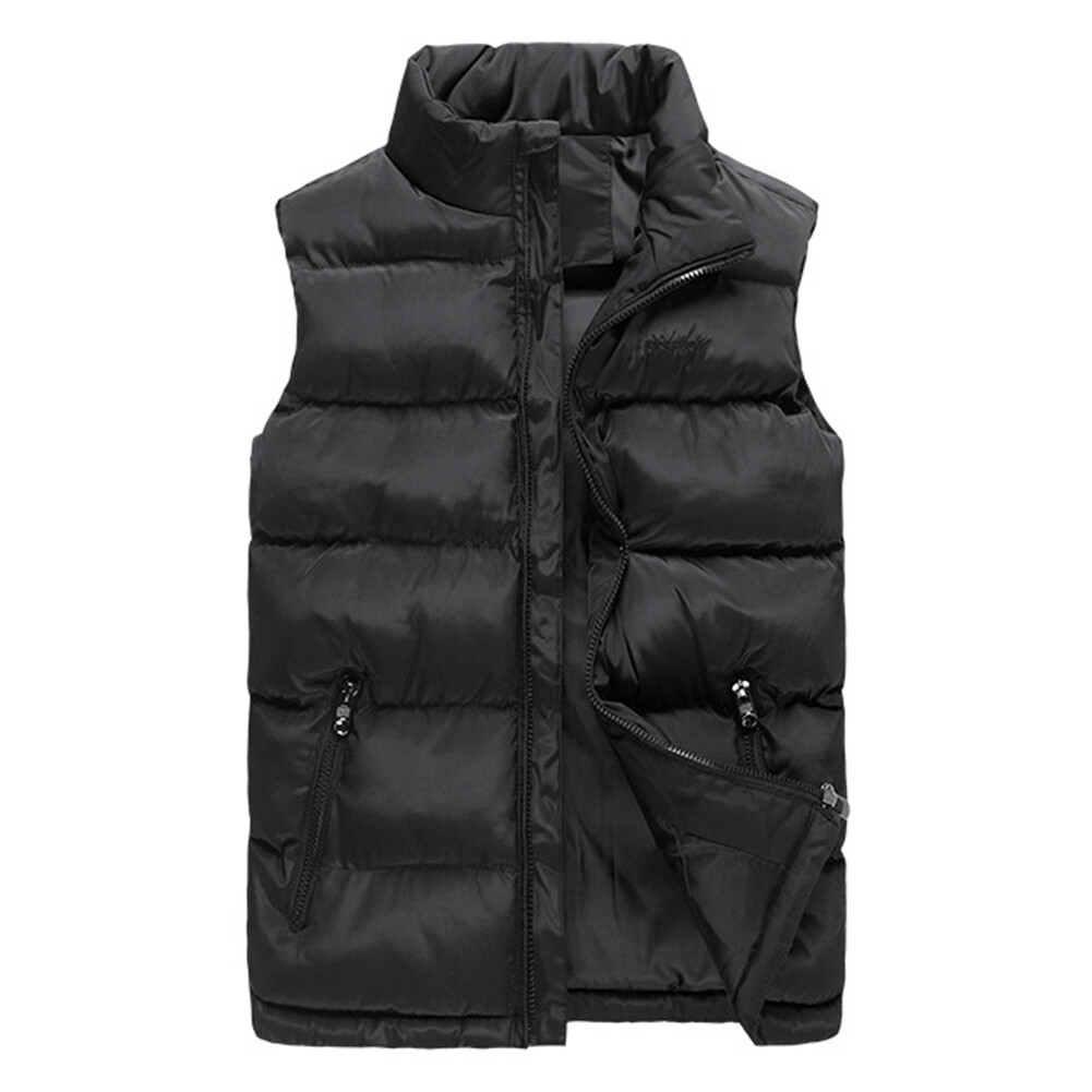 Однотонные повседневные стеганые жилеты с воротником-стойкой Allthemen, черный
Однотонные повседневные стеганые жилеты с воротником-стойкой Allthemen, черный