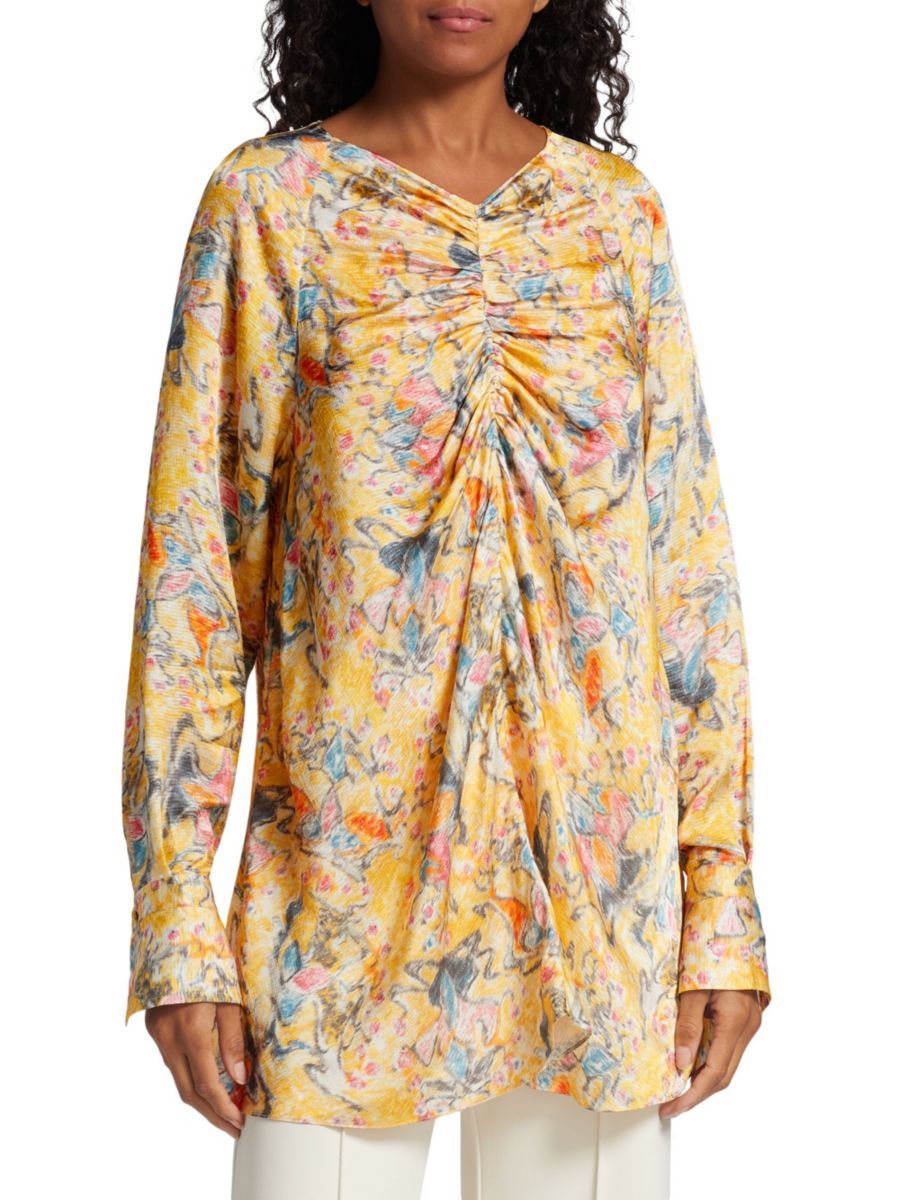 Блузка с принтом и сборками Rosetta Getty, цвет Lemon Multi
Блузка с принтом и сборками Rosetta Getty, цвет Lemon Multi
