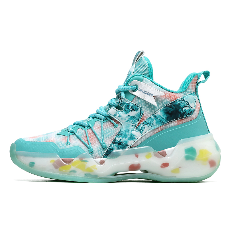 Swinsger Амортизирующие нескользящие дышащие баскетбольные кроссовки мид-топ мужские бело-зеленые, цвет White Green
Swinsger Амортизирующие нескользящие дышащие баскетбольные кроссовки мид-топ мужские бело-зеленые, цвет White Green