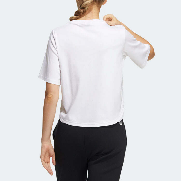 Укороченный топ женский белый Adidas
Укороченный топ женский белый Adidas