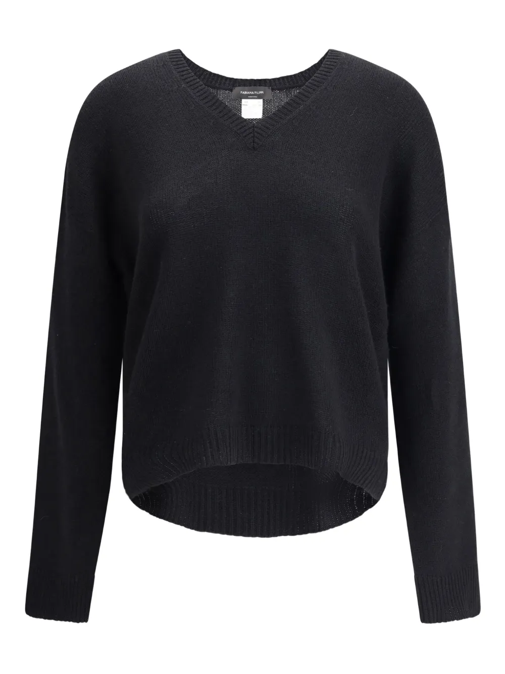 Кашемировый свитер с V-образным вырезом Fabiana Filippi, синий
Кашемировый свитер с V-образным вырезом Fabiana Filippi, синий