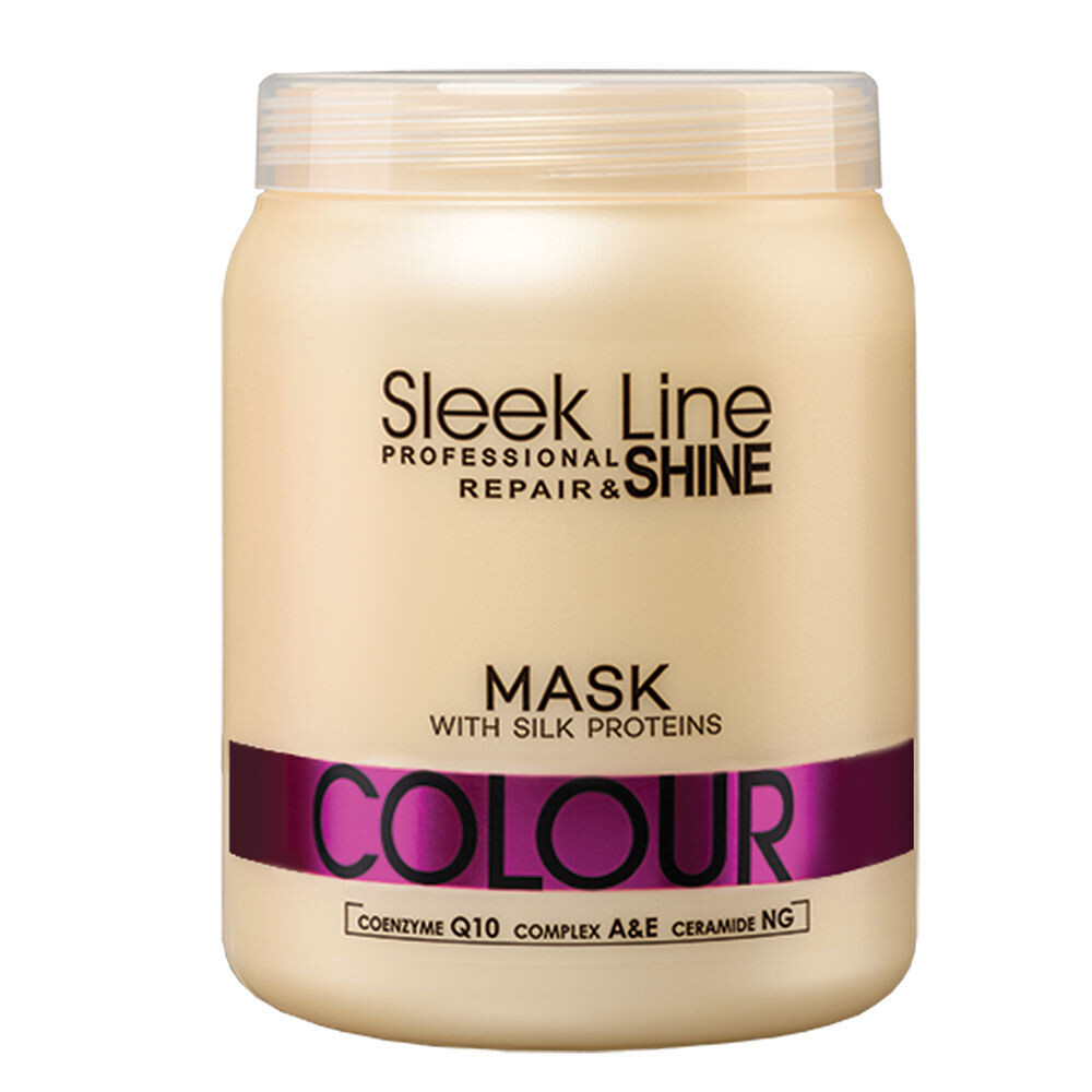 Шелковая маска для окрашенных волос Stapiz Sleek Line Colour, 1000 мл
Шелковая маска для окрашенных волос Stapiz Sleek Line Colour, 1000 мл