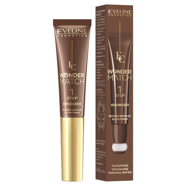 Ультра-кремовый бронзер для лица 02, 14 мл Eveline Cosmetics Wonder match, цвет 02
Ультра-кремовый бронзер для лица 02, 14 мл Eveline Cosmetics Wonder match, цвет 02