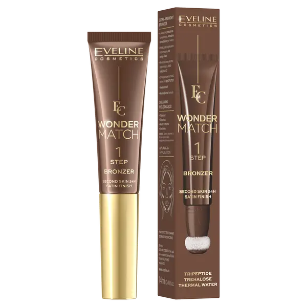 Ультра-кремовый бронзер для лица 02, 14 мл Eveline Cosmetics Wonder match, цвет 02
Ультра-кремовый бронзер для лица 02, 14 мл Eveline Cosmetics Wonder match, цвет 02