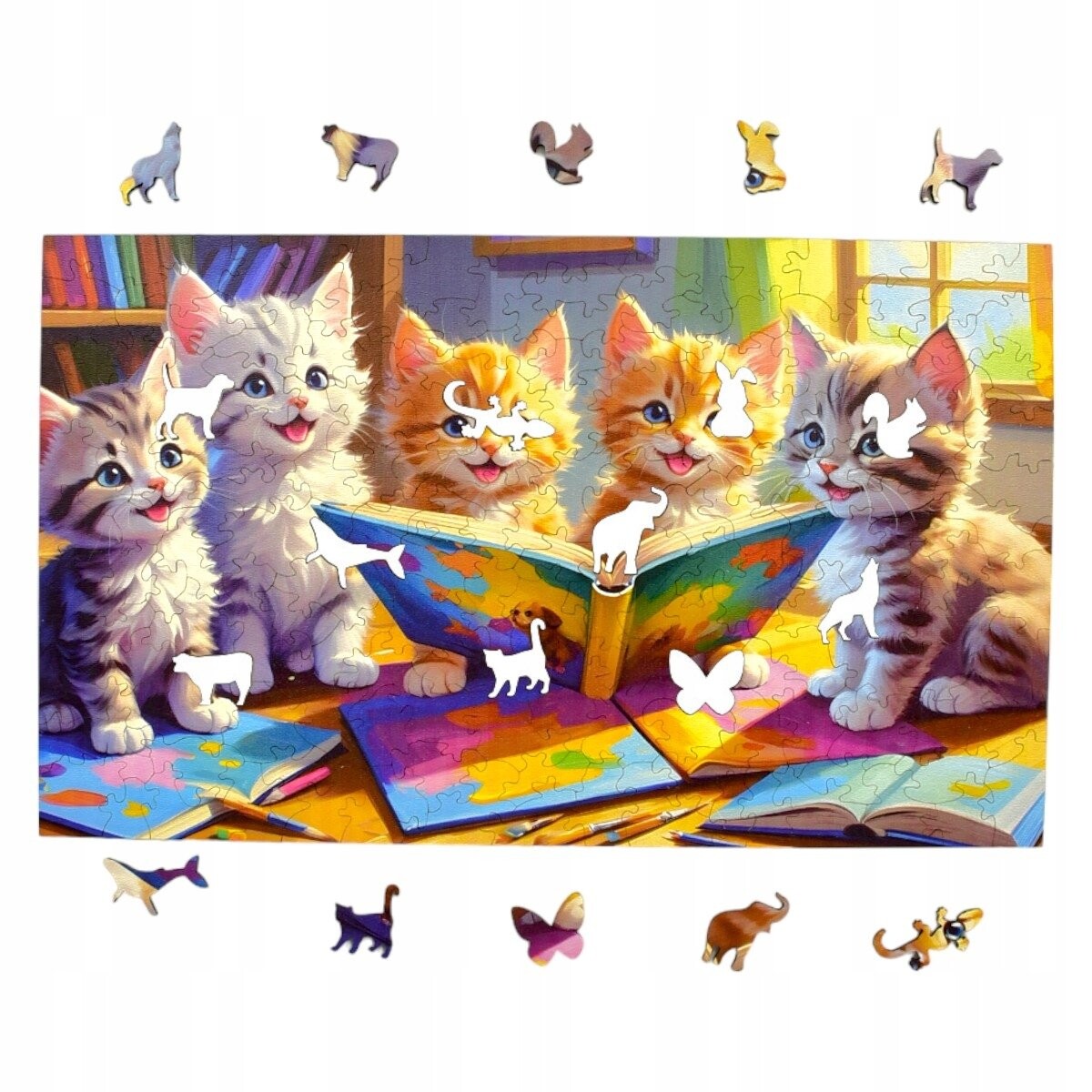 Пазл Читающие коты 160 деталей Деревянный пазл Mruu&Pruu
Пазл Читающие коты 160 деталей Деревянный пазл Mruu&Pruu