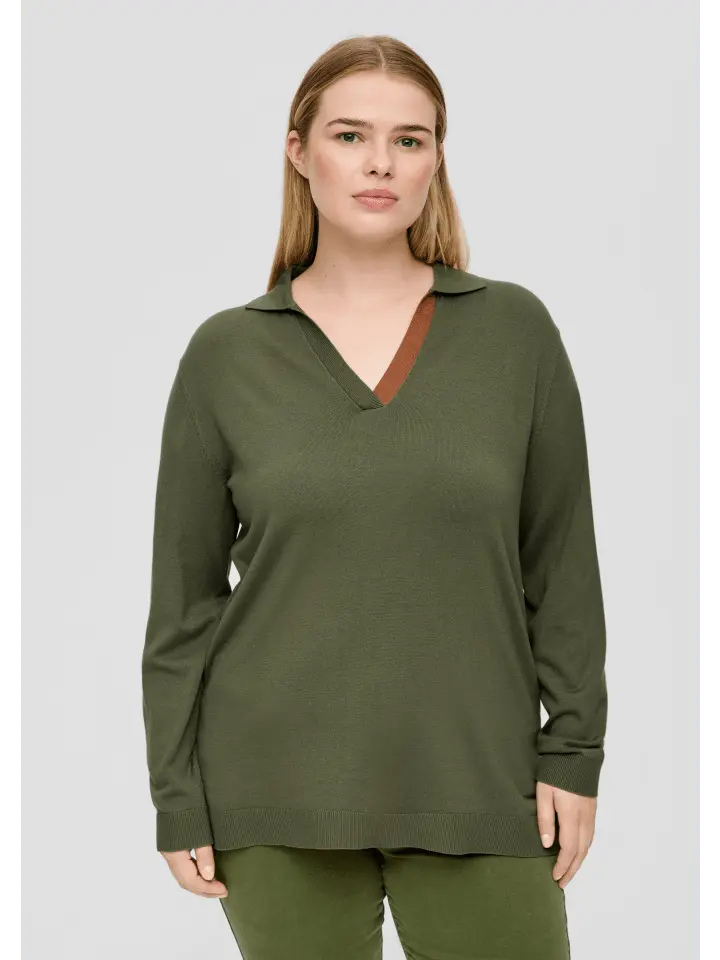 Пуловер TRIANGLE, оливковый
Пуловер TRIANGLE, оливковый