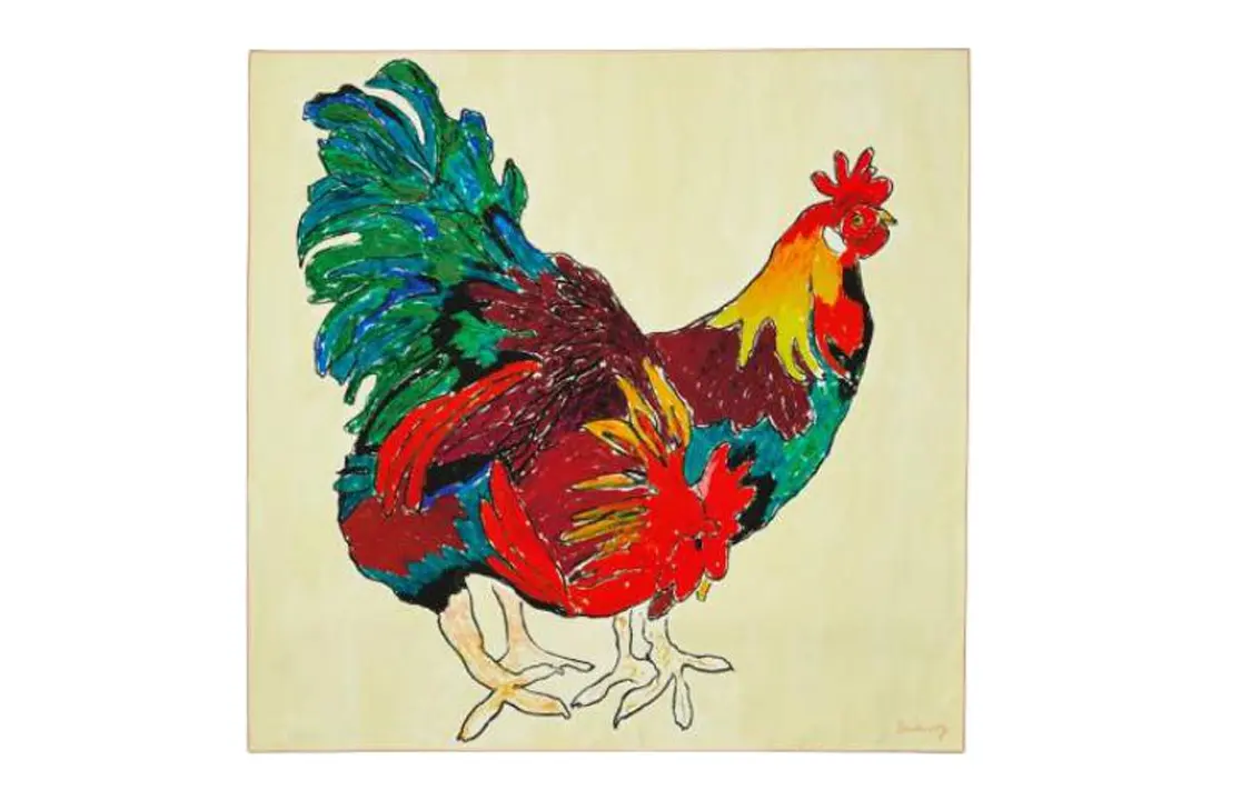 Шёлковый шарф с принтом петуха Burberry
Шёлковый шарф с принтом петуха Burberry