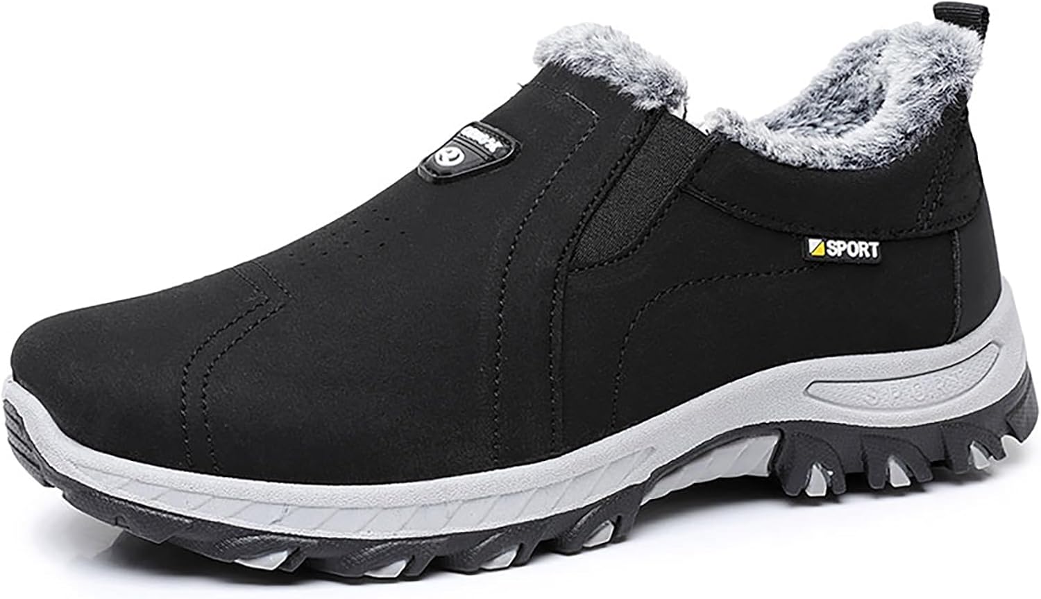 Мужские зимние теплые слипоны для снега, удобные повседневные ботинки с круглым носком, легкие и теплые для походов, работы и повседневной носки Ptnwcf, черный
Мужские зимние теплые слипоны для снега, удобные повседневные ботинки с круглым носком, легкие и теплые для походов, работы и повседневной носки Ptnwcf, черный