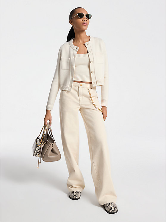 Шерстяной кардиган Michael Kors, экрю
Шерстяной кардиган Michael Kors, экрю