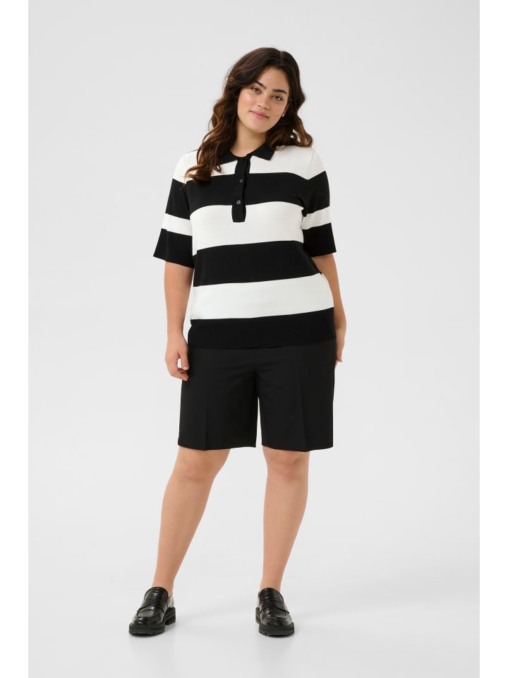 KAFFE curve Вязаный свитер KClizzy свободного кроя в черно-меловую полоску
KAFFE curve Вязаный свитер KClizzy свободного кроя в черно-меловую полоску