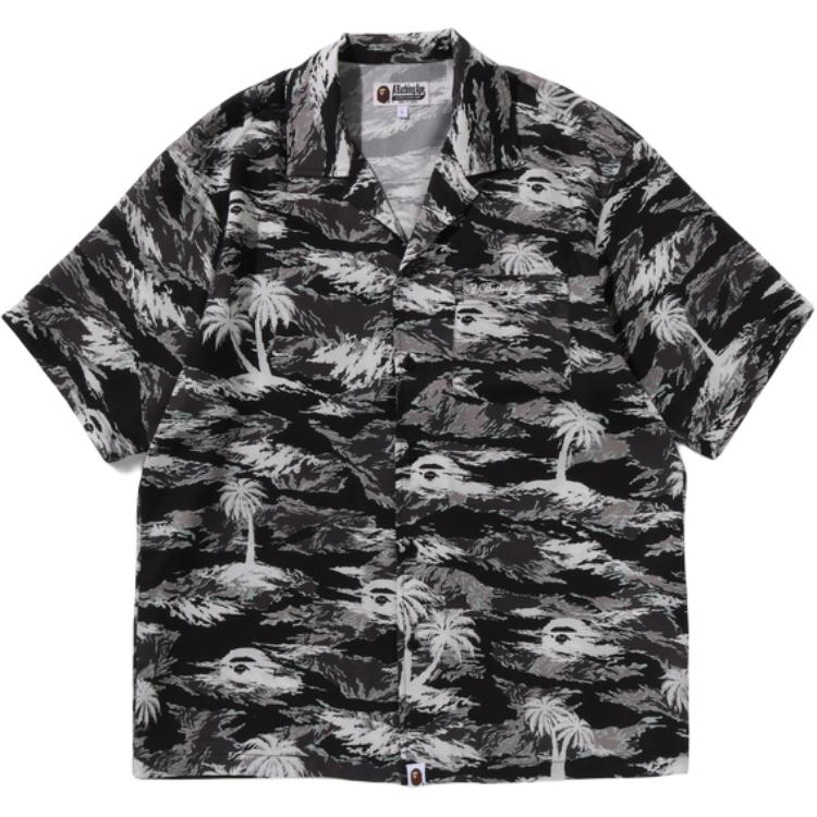 Bape Palm Tree Camo открытая воротник карман короткий рукав рубашка A BATHING APE, черный
Bape Palm Tree Camo открытая воротник карман короткий рукав рубашка A BATHING APE, черный
