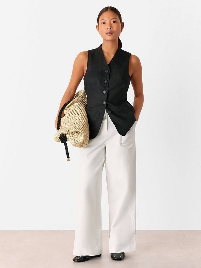 Широкие брюки petite leona Whistles, белый
Широкие брюки petite leona Whistles, белый