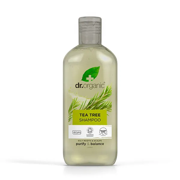 Очищающее и восстанавливающее действие для нормальных и жирных волос Champú Purificante De Arbol De Té Orgánico Dr. Organic, 265 ml 
Очищающее и восстанавливающее действие для нормальных и жирных волос Champú Purificante De Arbol De Té Orgánico Dr. Organic, 265 ml