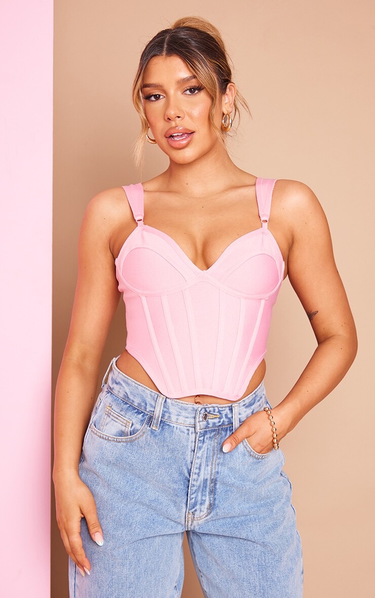 PrettyLittleThing Корсет пыльно-розового цвета с повязкой и глубоким вырезом для груди и чашки
PrettyLittleThing Корсет пыльно-розового цвета с повязкой и глубоким вырезом для груди и чашки
