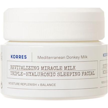 Ночной крем с ослиным молоком и 3 гиалуроновыми кислотами для увлажнения и питания - 40 мл Korres
Ночной крем с ослиным молоком и 3 гиалуроновыми кислотами для увлажнения и питания - 40 мл Korres