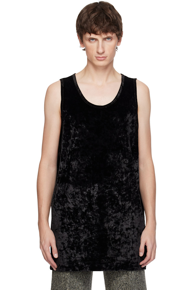 Велюровая майка Dries Van Noten, черный
Велюровая майка Dries Van Noten, черный